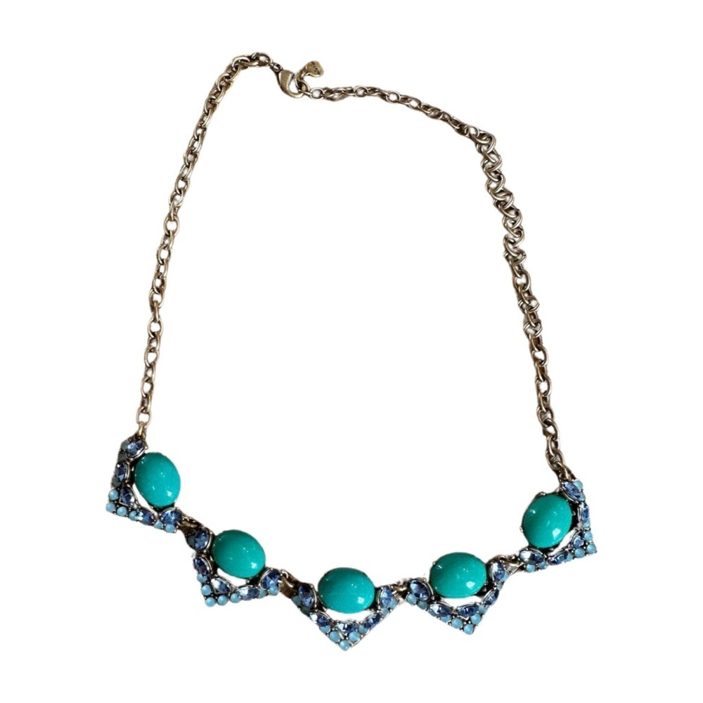 Stella and Dot Retired Rory Statement Necklace -Turquoise 🩵 - Picture 3 of 8